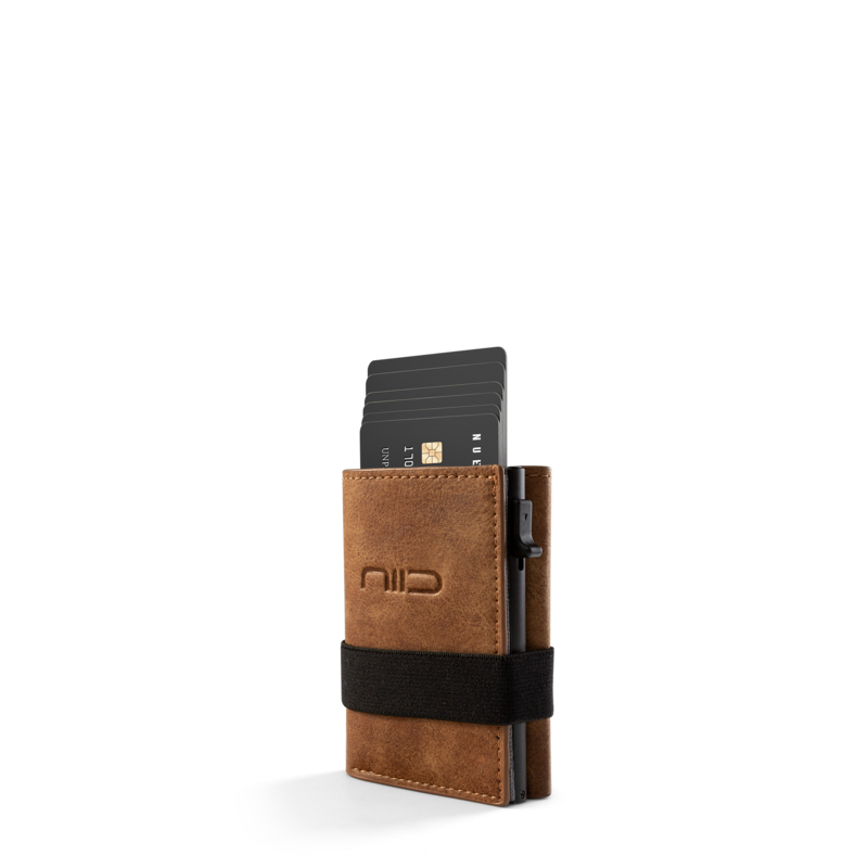 NIID Slide II Vegan Leather Mini Wallet Dark Green